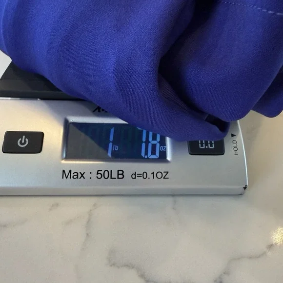 IC by Connie-K Womens L Cobalt Scuba Shift Dress Asymmetrical Buckle VTG 90s USA - Picture 11 of 11